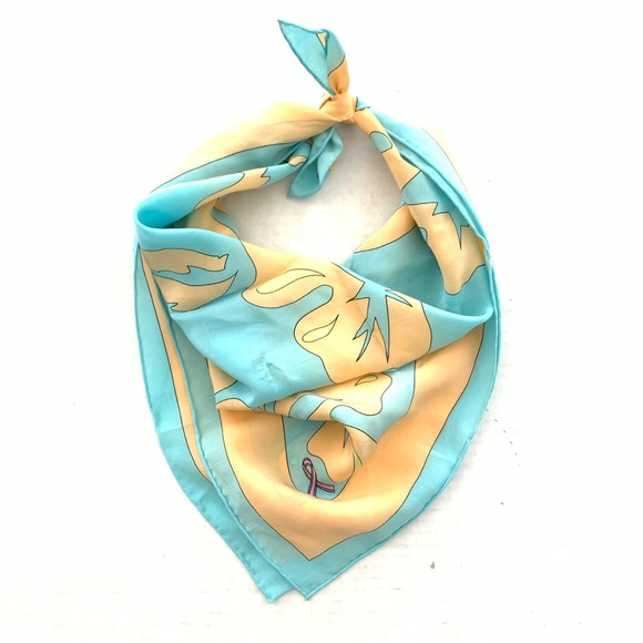 Breast Cancer Awareness Silk Scarf - Picture 1 of 2